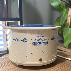 Vintage Rival Crock-ette Stoneware Slow Cooker